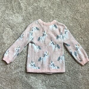 Cozy Unicorn Sweater - Size 4/5